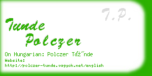 tunde polczer business card